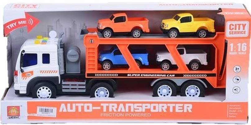 Φωτογραφία προϊόντος: Blue Toys Όχημα Φορτηγό Με Καρότσα και Αγροτικά Αυτοκίνητα με Φώτα και Ήχους (MKI944972)