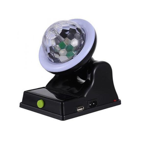 Φωτογραφία προϊόντος: OEM DJ Crystal Ball Multifunctional Διακοσμητικό Φωτιστικό με Φωτισμό RGB Party Light LED Μπαταρίας σε Μαύρο Χρώμα