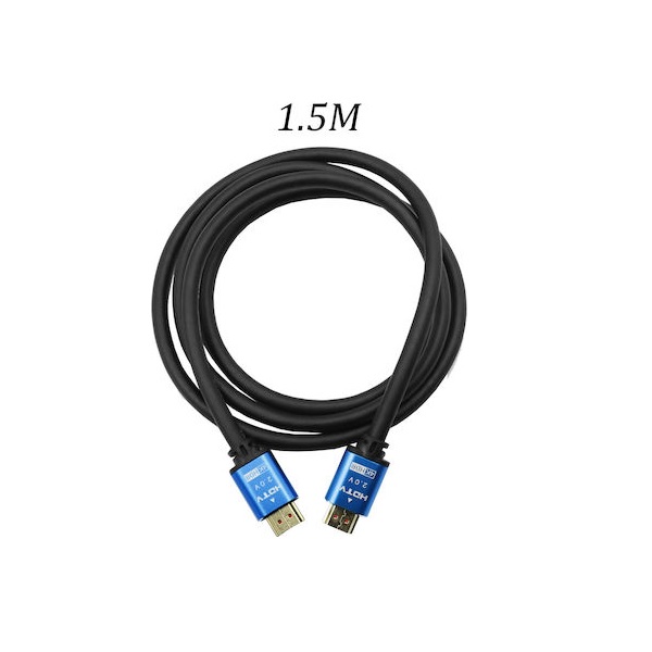 Φωτογραφία προϊόντος: OEM Καλώδιο HDMI 1.5m V2.0 4K UHD HDR 3D 2160P HD1.5m Μαύρο ΜΠΛΕ 102008