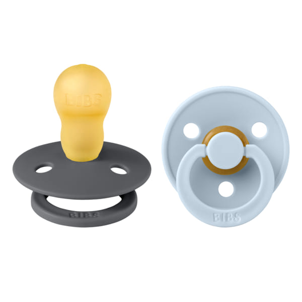 Φωτογραφία προϊόντος: Bibs Πιπίλες 2-Pack Iron + Baby Blue No3
