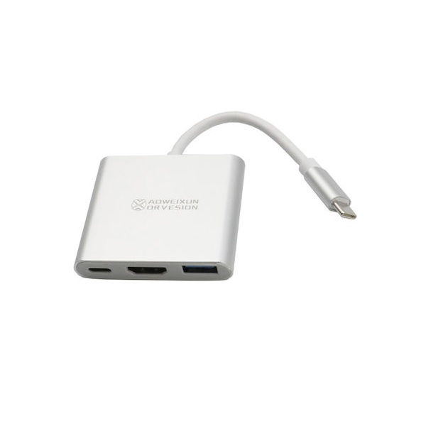 Φωτογραφία προϊόντος: OEM Μετατροπέας Type C σε HDMI-USB 3.0-Type C YWX-HD 3X1