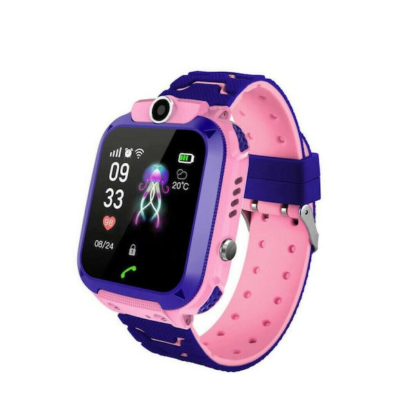 Φωτογραφία προϊόντος: OEM Παιδικό Smartwatch με GPS και Καουτσούκ/Πλαστικό Λουράκι Μωβ Q12 t0341112001030010/Pink