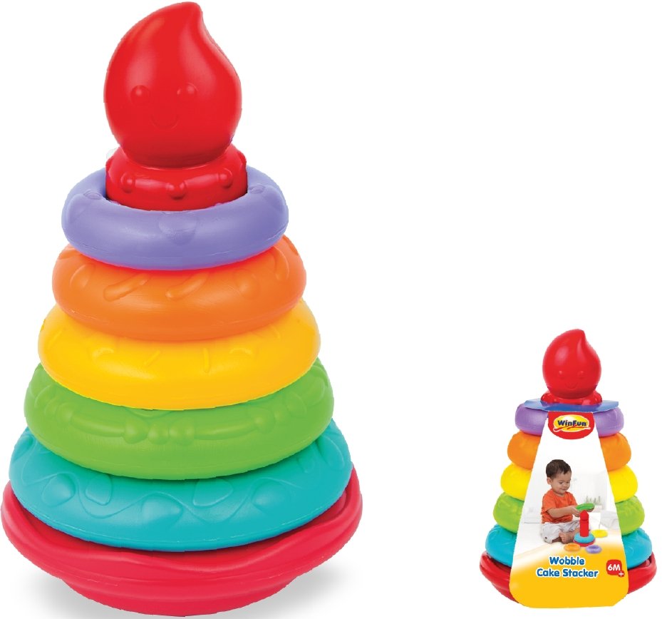 Φωτογραφία προϊόντος: Winfun Πυραμίδα με Κρίκους Wobble Cake Stacker (0774-NL)