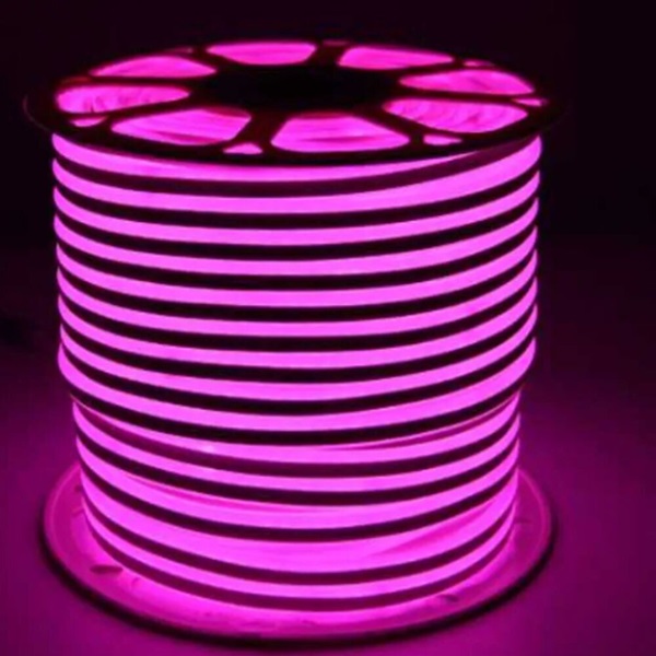 Φωτογραφία προϊόντος: OEM Neon Αδιάβροχη Ταινία LED Τροφοδοσίας 220V με Ροζ Φως Μήκους 100m (τιμή ανά μέτρο) 103802