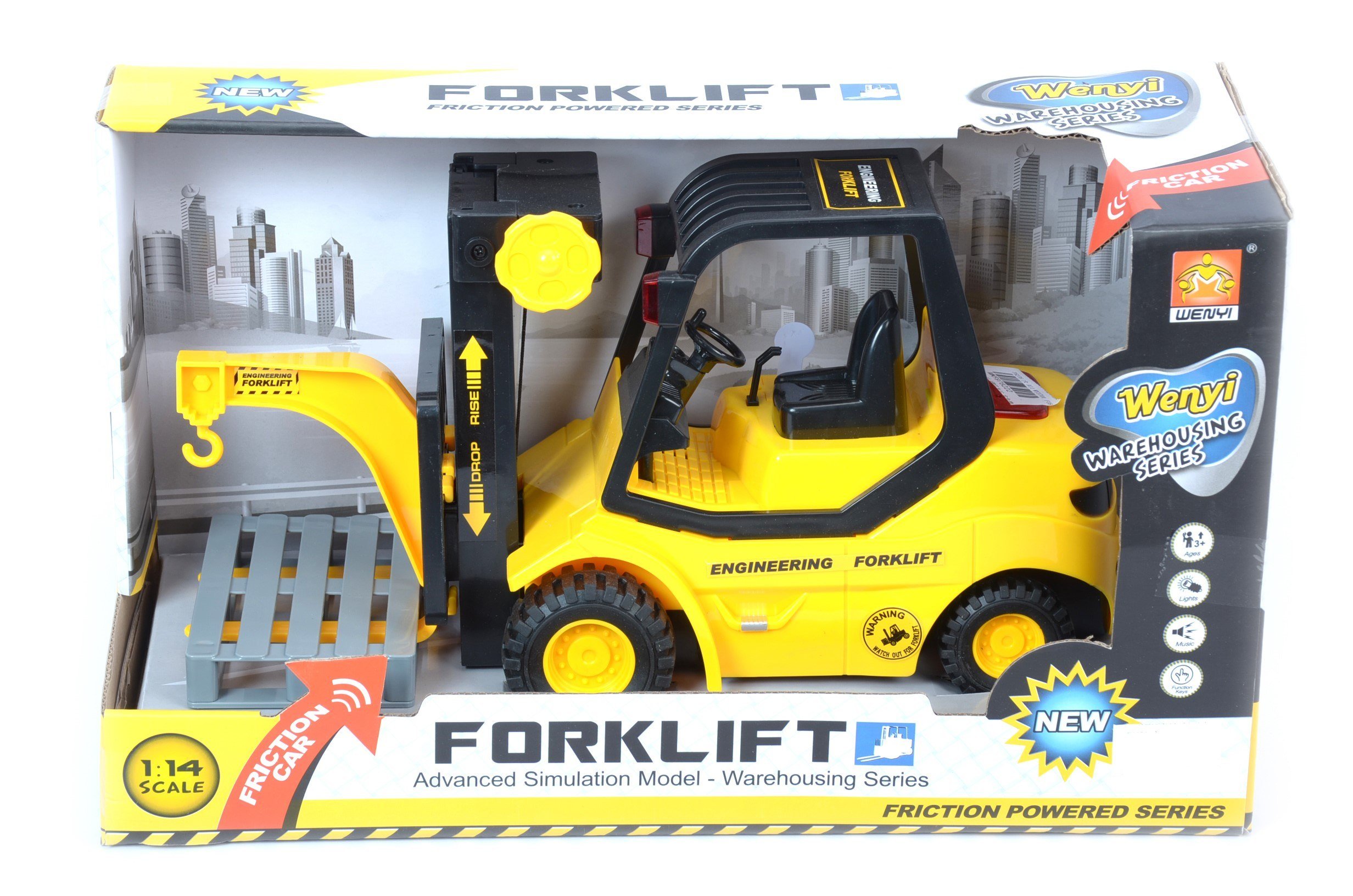 Φωτογραφία προϊόντος: Blue Toys Όχημα Ανυψωτικό Forklift Με Φως (MKF978222)