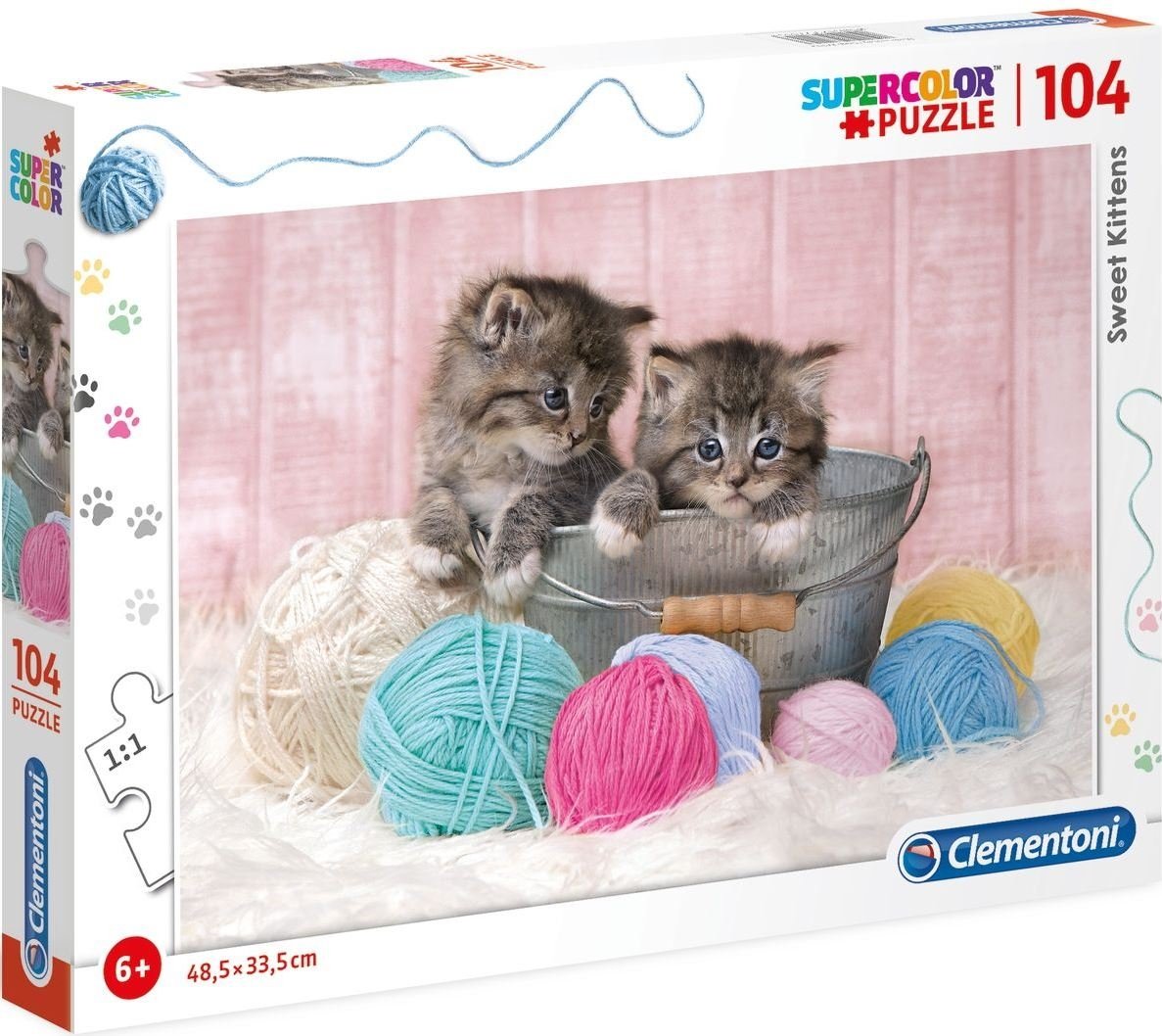 Φωτογραφία προϊόντος: Clementoni Supercolor Παζλ 104 Sweet Kittens (1210-27115)