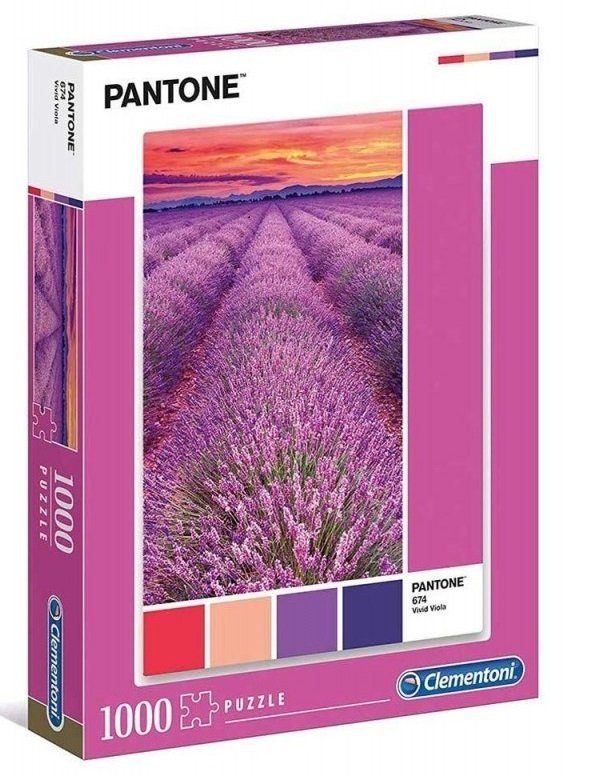 Φωτογραφία προϊόντος: Παζλ Clementoni 1000 Κομμάτια Pantone Μωβ Βιόλες (1260-39493)
