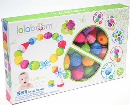 Φωτογραφία προϊόντος: Baby Clementoni Lalaboom Παιχνίδι 36Τμχ Χάντρες Και Αξεσουάρ Lalaboom (1000-86090)