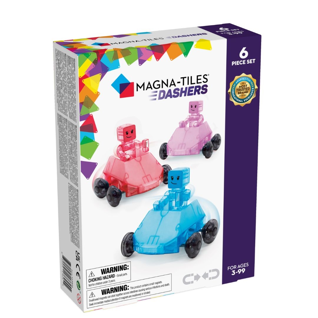 Φωτογραφία προϊόντος: 23806 Magna-Tiles Μαγνητικό παιχνίδι κατασκευών Dashers 6 Τεμμάχια