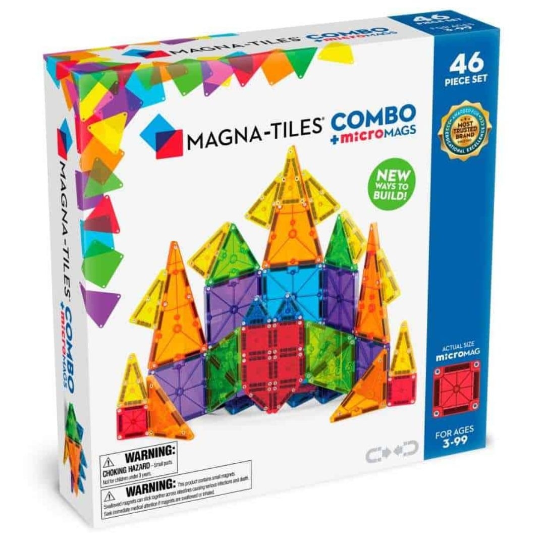 Φωτογραφία προϊόντος: 244046 Magna-Tiles Μαγνητικό παιχνίδι κατασκευών Compo +micromags 46 Τεμάχια
