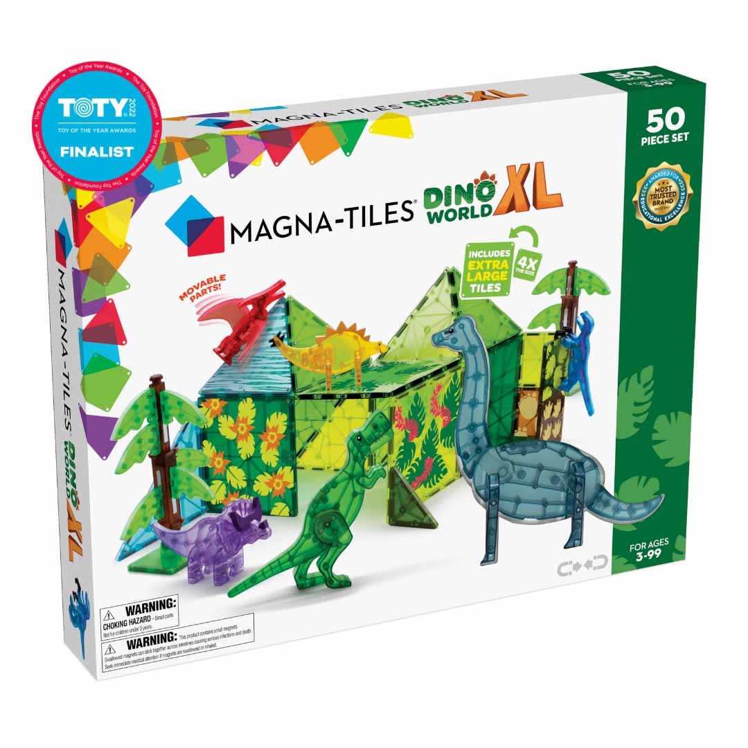 Φωτογραφία προϊόντος: 22850 Magna-Tiles Μαγνητικό παιχνίδι κατασκευών Dino World 50 Τεμάχια