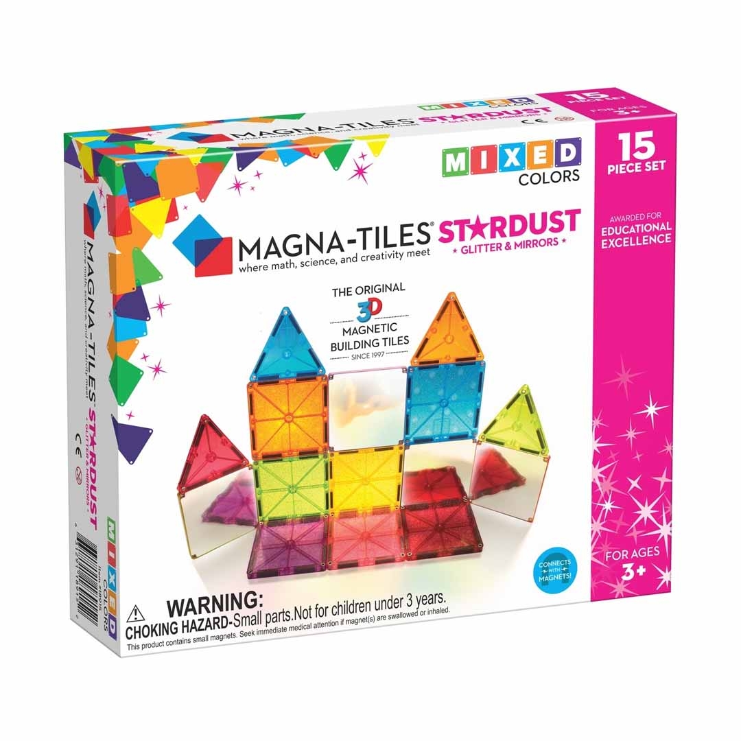 Φωτογραφία προϊόντος: 18915 Magna-Tiles Μαγνητικό παιχνίδι Stardust 15 Τεμάχια