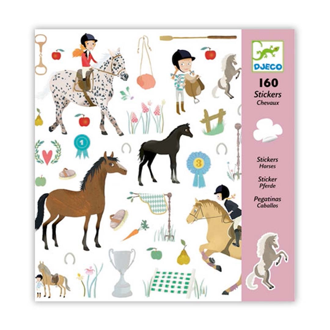 Φωτογραφία προϊόντος: 08881 Djeco Σετ 160 Stickers Αλογάκια