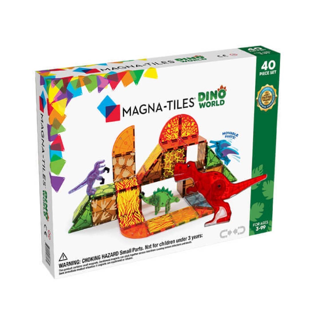 Φωτογραφία προϊόντος: 22840 Magna-Tiles Μαγνητικό παιχνίδι κατασκευών Dino World 40 Τεμάχια