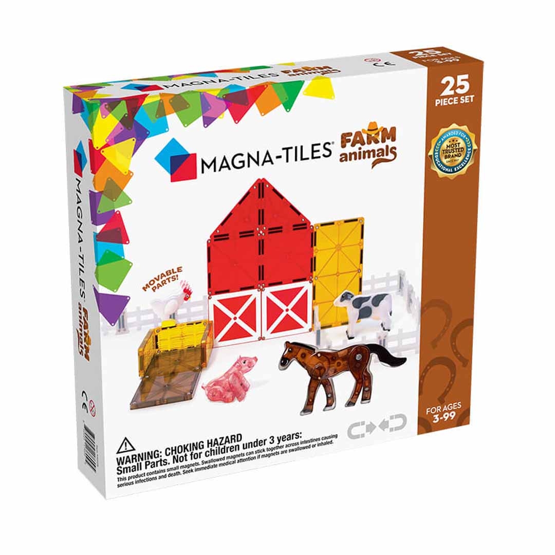 Φωτογραφία προϊόντος: 22125 Magna-Tiles Μαγνητικό παιχνίδι κατασκευών Farm Animals 25 Τεμάχια