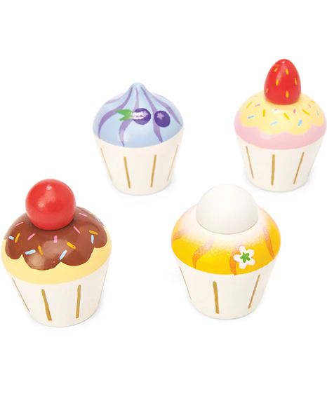 Φωτογραφία προϊόντος: TV331 Le Toy Van Cupcakes 4 Τεμάχια 5x5x7cm