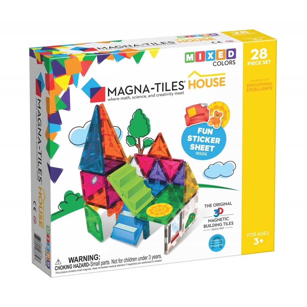 Φωτογραφία προϊόντος: 18332 Magna-Tiles Μαγνητικό παιχνίδι κατασκευών House 28 Τεμάχια