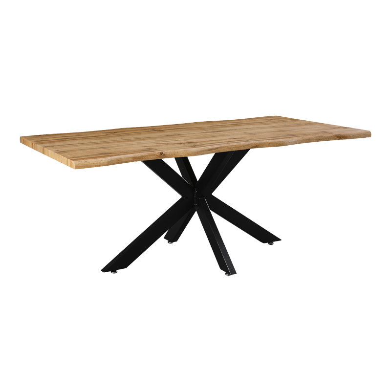 Φωτογραφία προϊόντος: Tραπέζι Gilman pakoworld MDF sonoma-μαύρο 180x90x75εκ