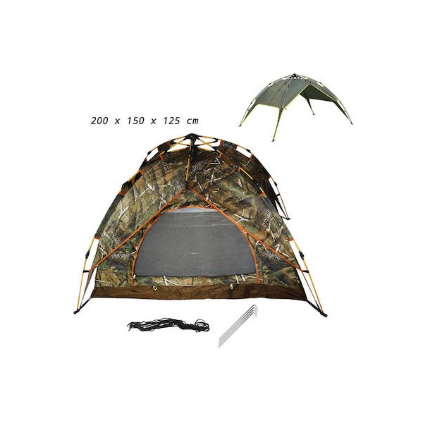Φωτογραφία προϊόντος: OEM Αυτόματη Σκηνή Camping Igloo Πράσινη για 3 Άτομα 125x150x125εκ. SJ-0001