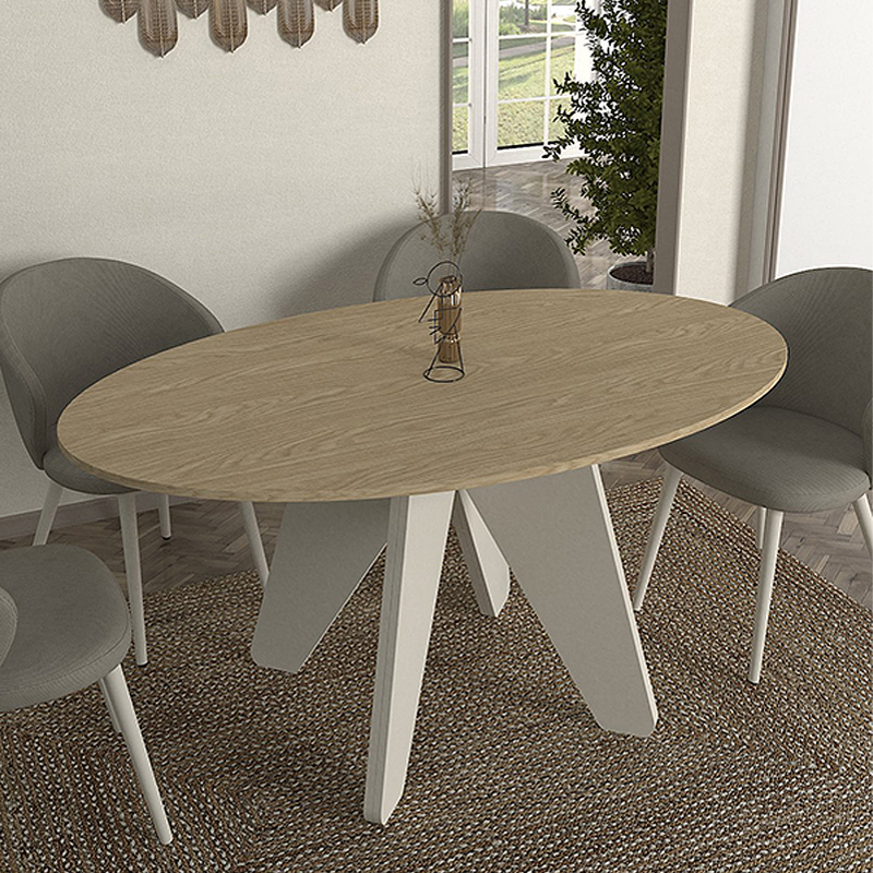 Φωτογραφία προϊόντος: Τραπέζι Rebel Megapap χρώμα rota oak - sandstone 150x90x75εκ.
