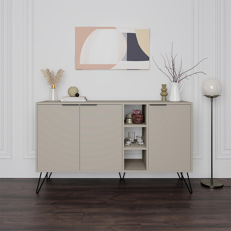 Φωτογραφία προϊόντος: Μπουφές Clara Megapap χρώμα sandstone 142x35,6x83εκ.