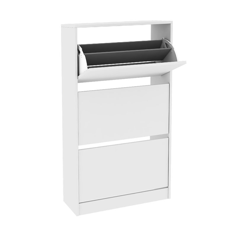Φωτογραφία προϊόντος: Παπουτσοθήκη Flat Duo Megapap 18 ζεύγων χρώμα λευκό 73x26x119εκ.