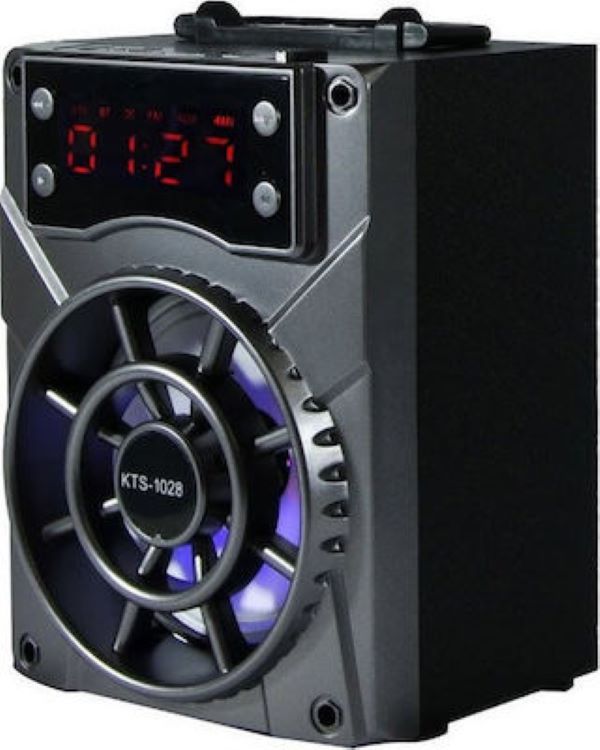 Φωτογραφία προϊόντος: OEM KTS 1028 Ηχείο Bluetooth με Ραδιόφωνο και Διάρκεια Μπαταρίας έως 3 ώρες Μαύρο 23795935