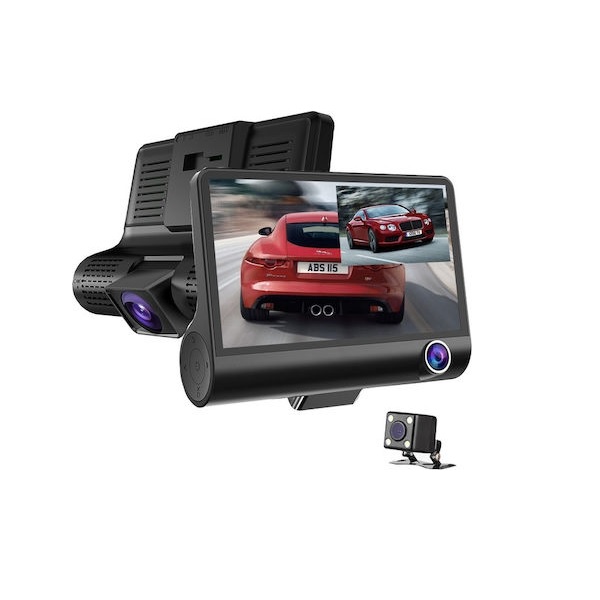 Φωτογραφία προϊόντος: OEM Σετ Κάμερα DVR Αυτοκινήτου 1080P με Οθόνη 4" για Παρμπρίζ &amp; Κάμερα Οπισθοπορείας 140010