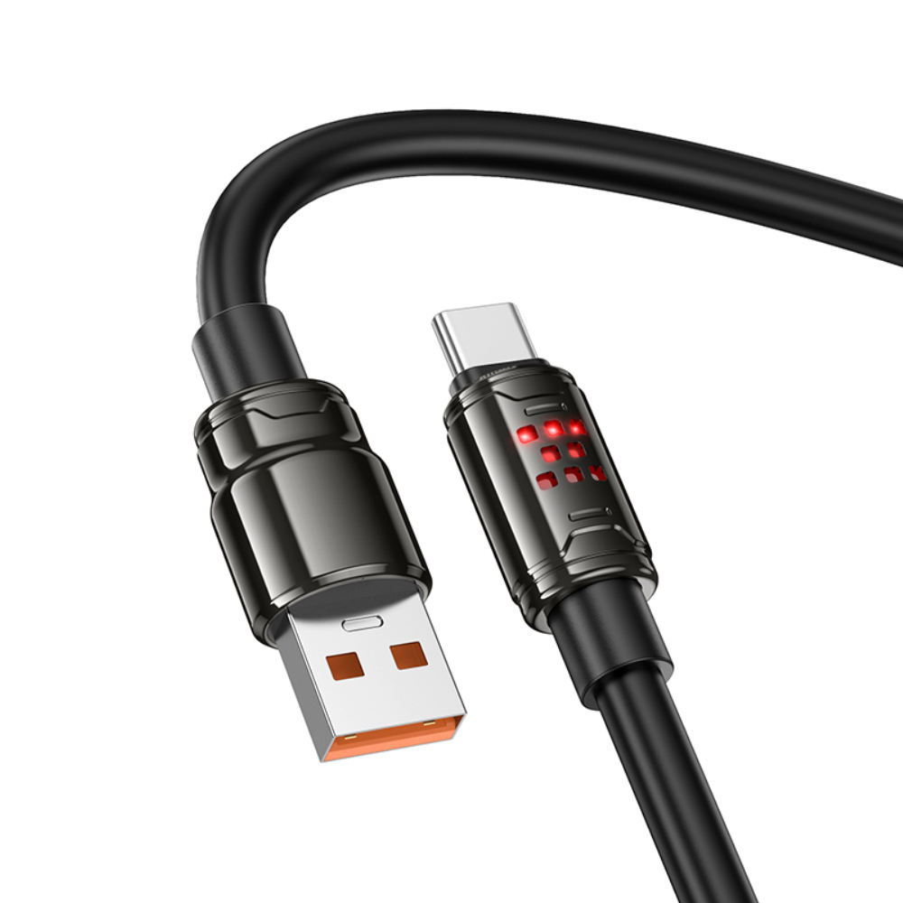 Φωτογραφία προϊόντος: 2ADD149A-D3CC-EF11-9A7B-C174DFB988E4 Καλώδιο Hoco U143 Joy USB-A σε USB-C Fast Charging 5A Μαύρο 1.2m