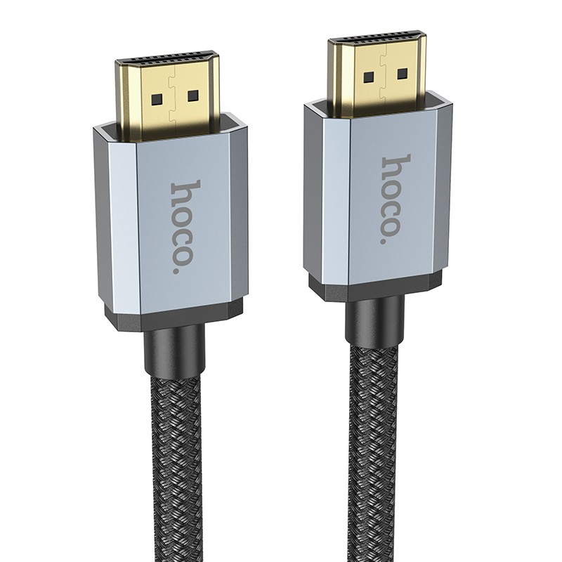 Φωτογραφία προϊόντος: 2ADD149A-D3CC-EF11-9A7B-C174DFB988E4 Καλώδιο σύνδεσης HDMI Hoco US03 HDMI 2.1 σε 8K 60Hz Ultra HD 48Gbps Μαύρο 1m Braided