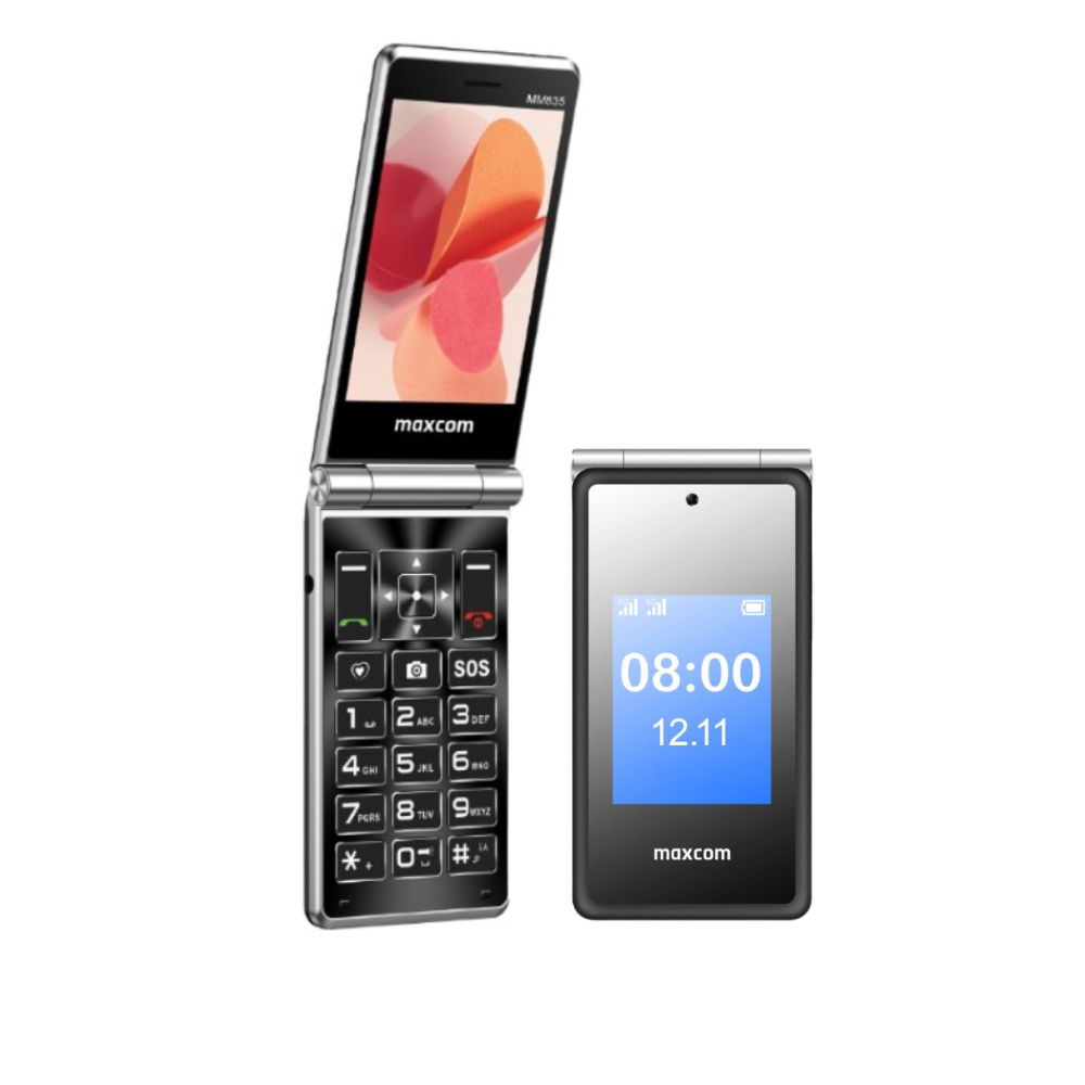 Φωτογραφία προϊόντος: Maxcom MM835 SE 4G (Dual Sim) 3,5"+3,24" με Κάμερα, Φακό, Ραδιόφωνο και Πλήκτρο Έκτακτης Ανάγκης Μαύ