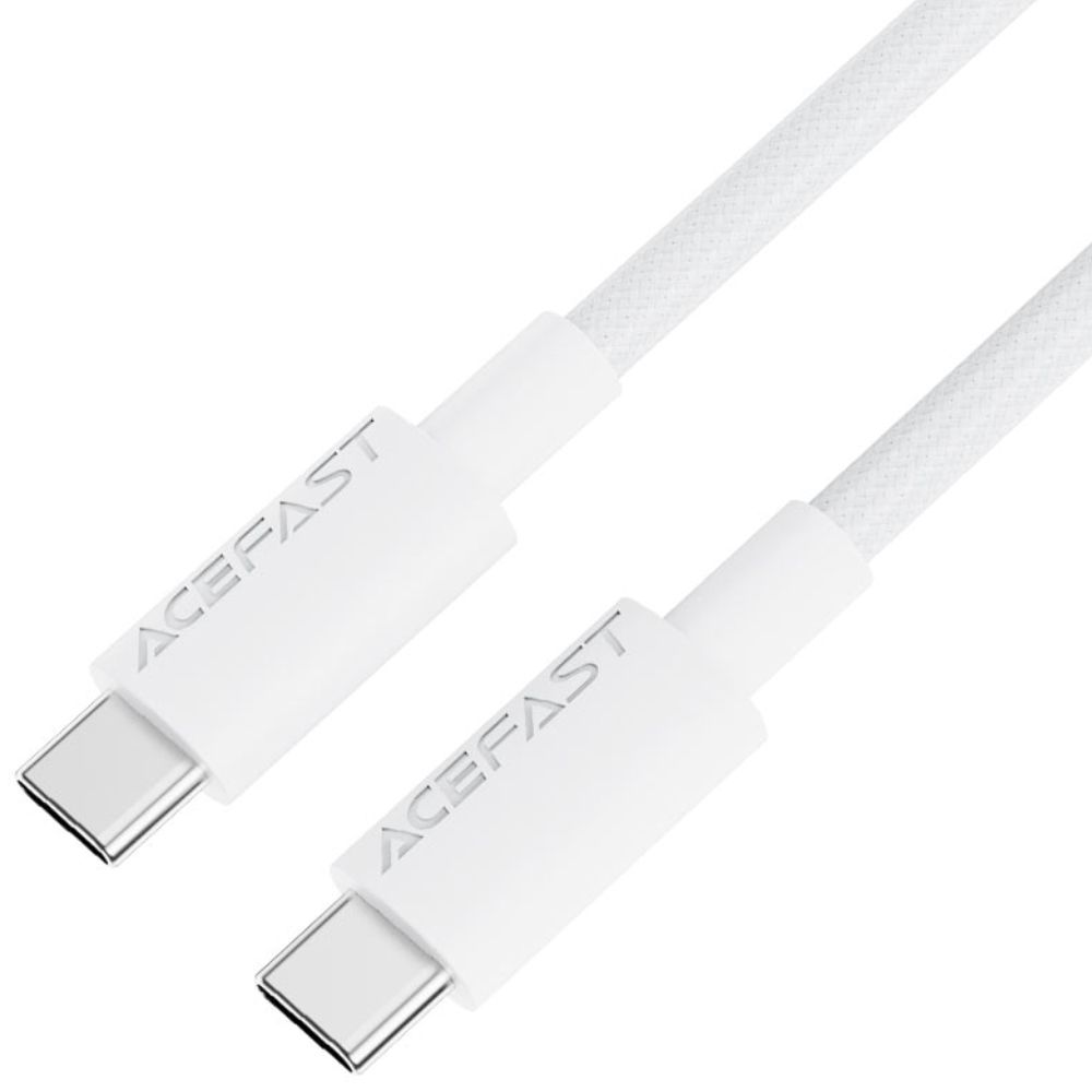Φωτογραφία προϊόντος: 20FC90F1-76CE-EF11-9A7B-C174DFB988E4 Καλώδιο Acefast C18-03 USB-C σε USB-C 60W 20V/3A USB2.0 Braided Λευκό 1.2m