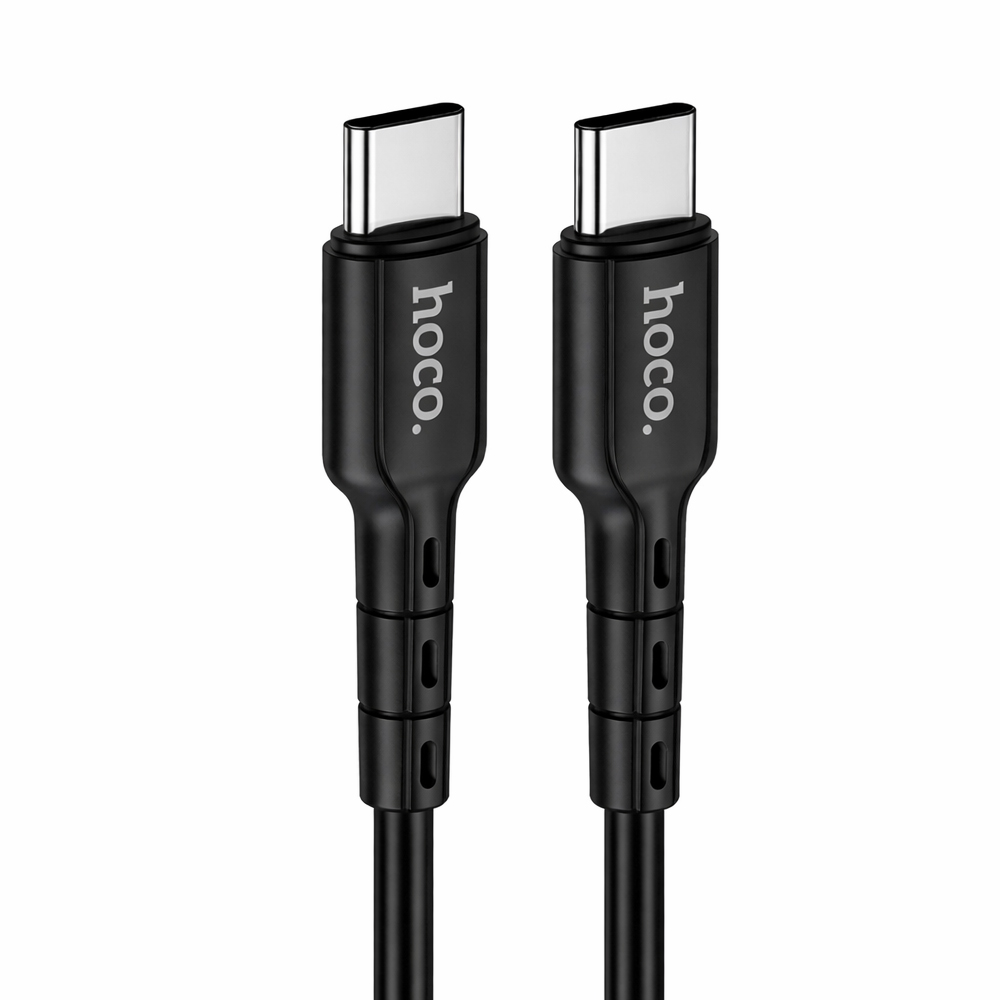 Φωτογραφία προϊόντος: Καλώδιο Hoco DU01 Novel USB-C σε USB-C Fast Charging 60W 3A Μαύρο 1m