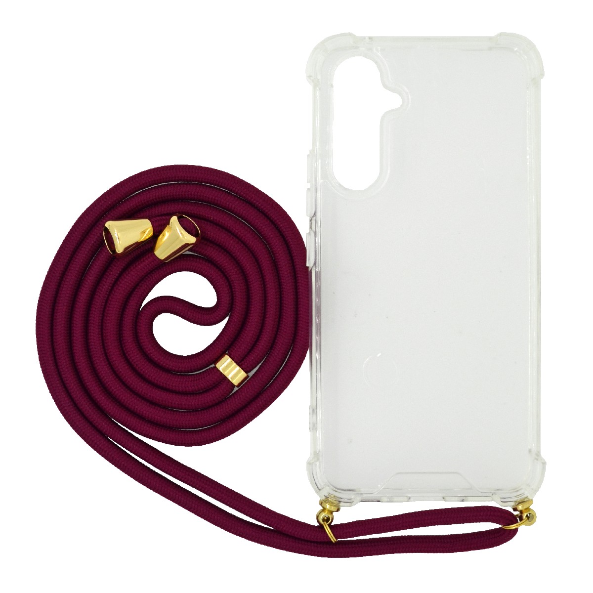 Φωτογραφία προϊόντος: 8EF8591C-C4CC-EF11-9A7B-C174DFB988E4 Θήκη Ancus Crossbody για Samsung SM-A546 Galaxy A54 με Κορδόνι Μπορντώ