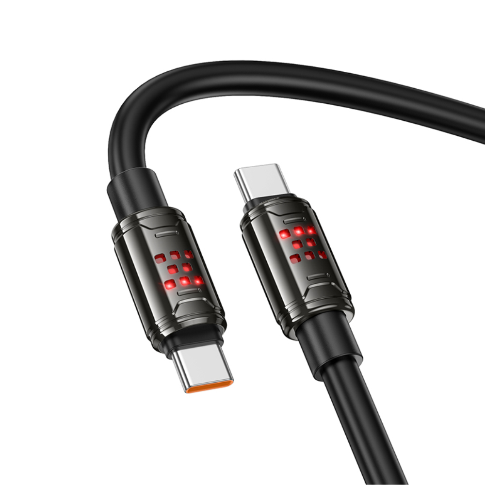 Φωτογραφία προϊόντος: 2ADD149A-D3CC-EF11-9A7B-C174DFB988E4 Καλώδιο Hoco U143 Joy USB-C σε USB-C 240W PD3.1 Fast Charging 5A Μαύρο 1.2m