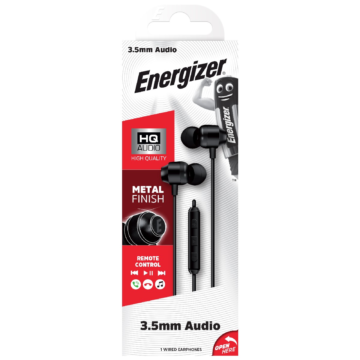Φωτογραφία προϊόντος: 496A2463-0DCD-EF11-9A7B-C174DFB988E4 Hands Free Energizer CIA10 Metal Stereo 3.5mm Μαύρα με Μικρόφωνο και Πλήκτρο Πολλαπλών Λειτουργιών 1