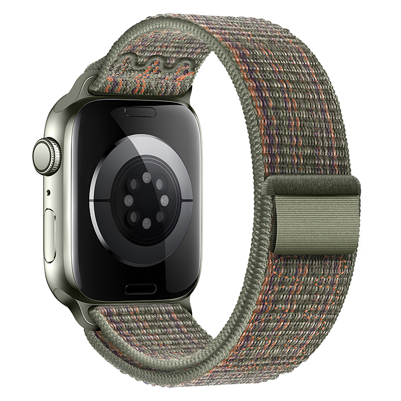 Φωτογραφία προϊόντος: 2ADD149A-D3CC-EF11-9A7B-C174DFB988E4 Watchband Hoco WA25 38/40/41mm Nylon Strap για Apple Watch series 1/2/3/4/5/6/7/8/9/SE/SE2 Dark Gree