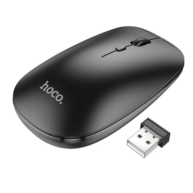 Φωτογραφία προϊόντος: 2ADD149A-D3CC-EF11-9A7B-C174DFB988E4 Bluetooth Ποντίκι Hoco GM15 Business Wireless Mouse με 3 Πλήκτρα Μαύρο DPI 800-1200-1600