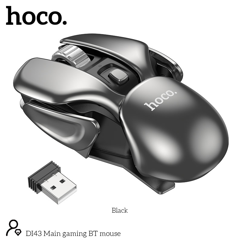 Φωτογραφία προϊόντος: Hoco Exclusive Ασύρματο Ποντίκι Gaming Hoco DI43 Main 800-1200-1600dpi 2.4GHz 4 Πλήκτρων Μαύρο