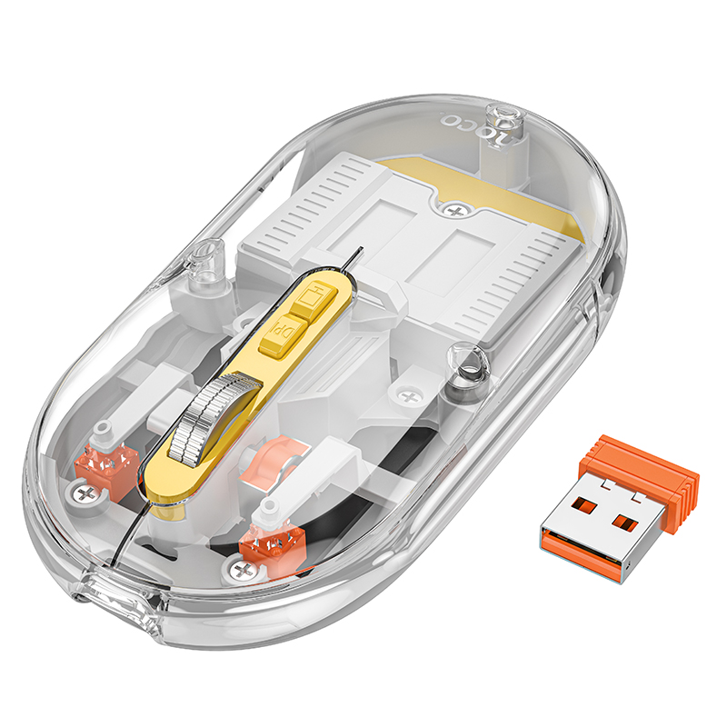 Φωτογραφία προϊόντος: 2ADD149A-D3CC-EF11-9A7B-C174DFB988E4 Bluetooth Ποντίκι Hoco GM35 General Wireless με 5 Πλήκτρα DPI 1600 Γκρι