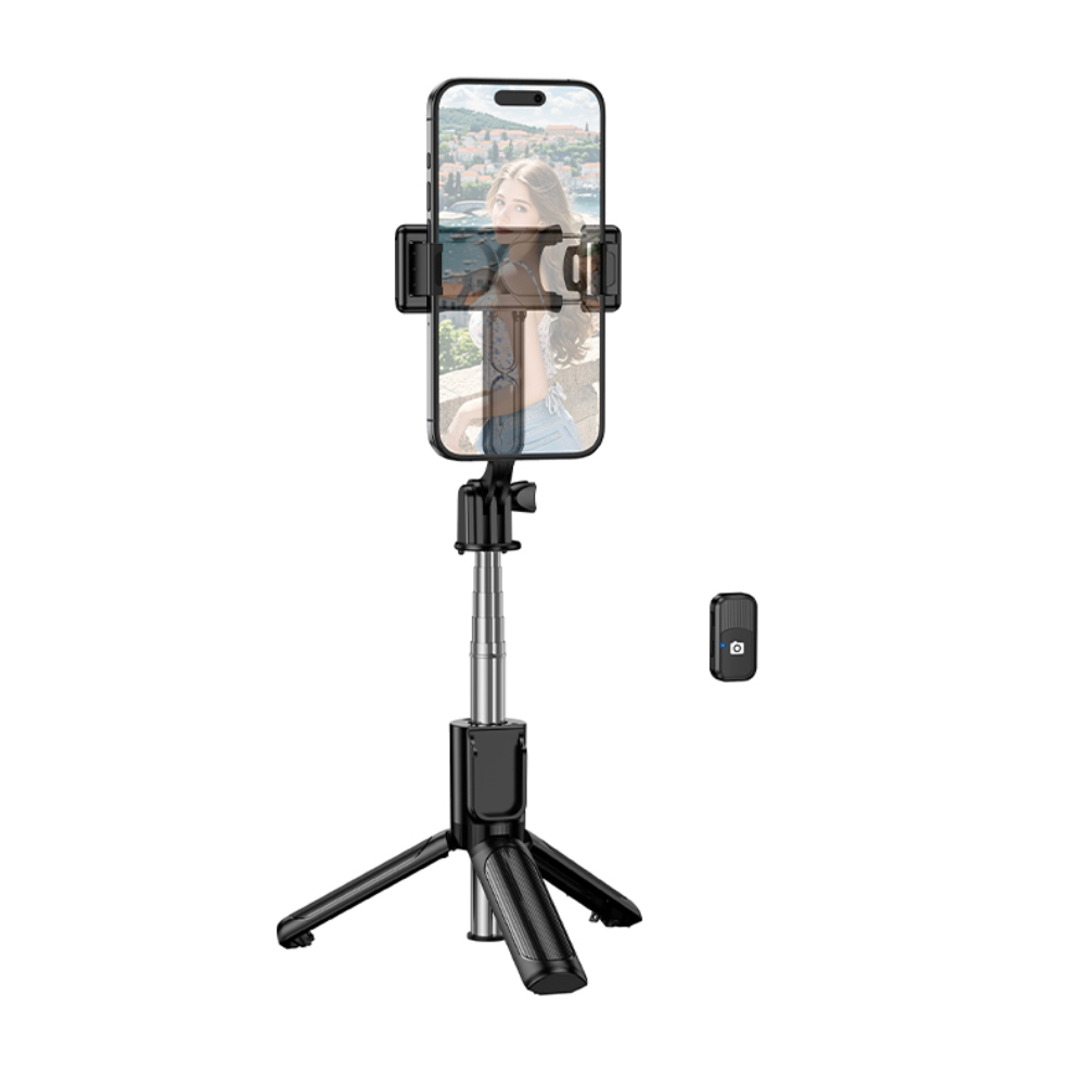 Φωτογραφία προϊόντος: E960A6E0-55FF-EF11-9A89-F48E387BAD9A Selfie Stick Borofone BY14 Graceful Mini για Συσκευές 4.5"-7.0" με Τηλεχειριστήριο 120mAh Bluetooth