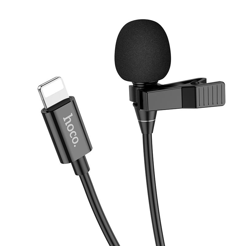 Φωτογραφία προϊόντος: 2ADD149A-D3CC-EF11-9A7B-C174DFB988E4 Μικρόφωνο Πέτου Hoco L14 Lavalier με Καλώδιο Lightning 2m
