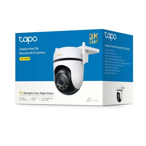 Φωτογραφία προϊόντος: TP-Link Camera Tapo C530WS Wi-Fi Outdoor Pan/Tilt Security 3K 5MP, Night Vision, White EU