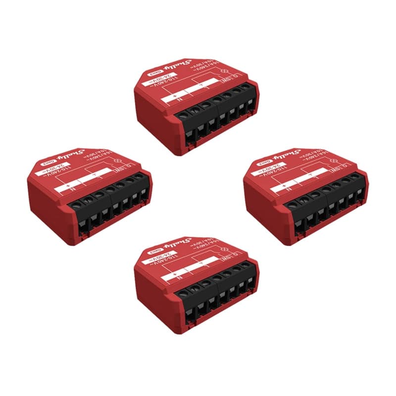 Φωτογραφία προϊόντος: Shelly 1PM Gen3 Set of 4 Controller WiFi/Bluetooth
