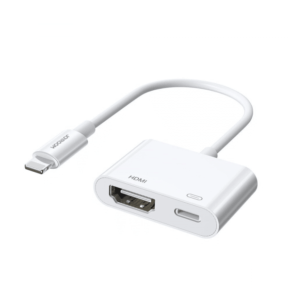 Φωτογραφία προϊόντος: Joyroom Converter Lightning (male) to Digital HDMI (female) + Lightning (female), FullHD 1080p, 60Hz, White (S-H141)