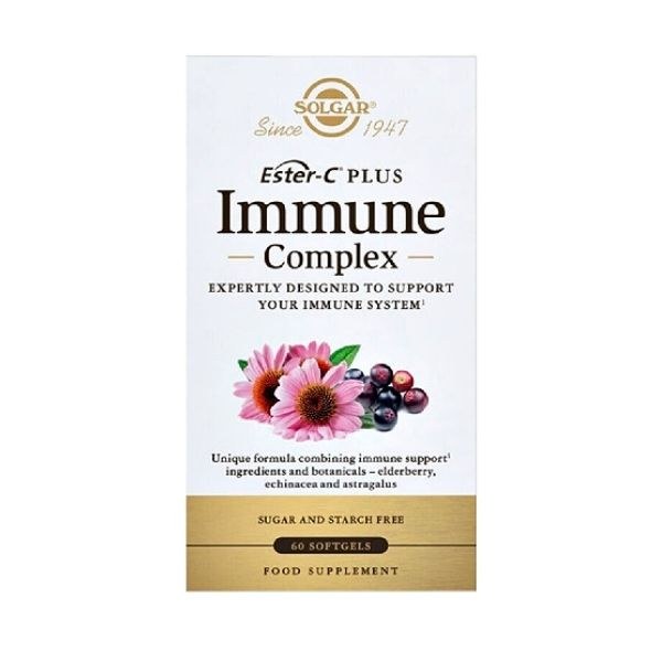 Φωτογραφία προϊόντος: Solgar Ester-C Immune Complex για το Ανοσοποιητικό Σύστημα 60 μαλακές κάψουλες
