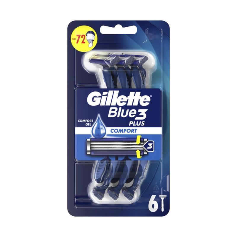 Φωτογραφία προϊόντος: Gillette Blue 3 Plus Comfort Ξυραφάκια Μιας Χρήσης 6τμχ