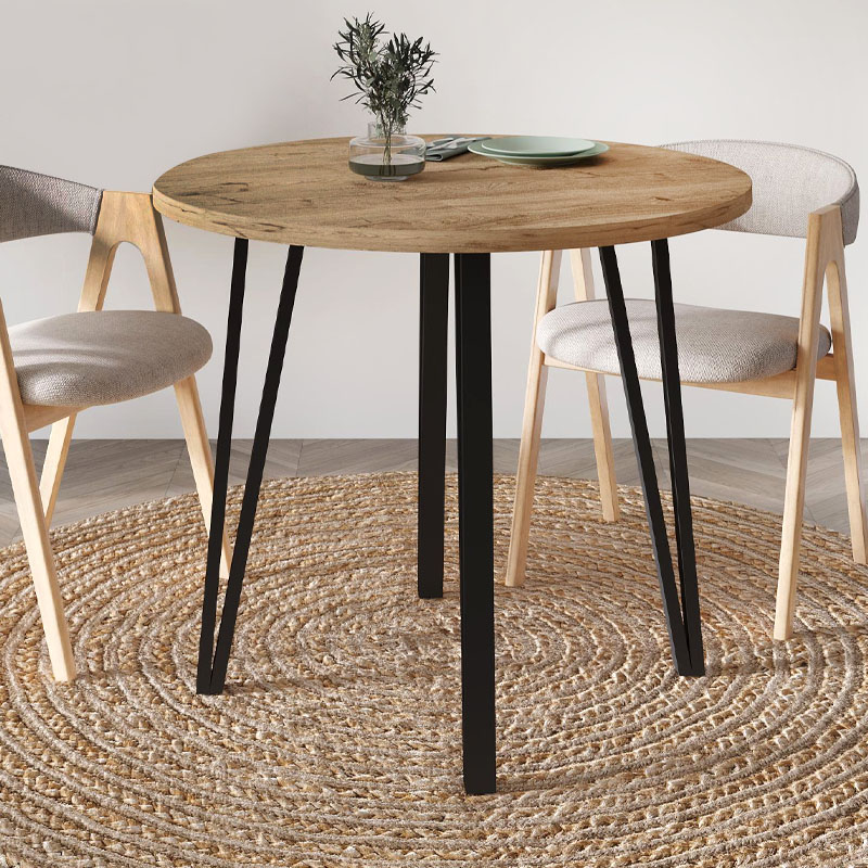 Φωτογραφία προϊόντος: Τραπέζι Xana Megapap χρώμα sepet oak Ø90x77,5εκ.