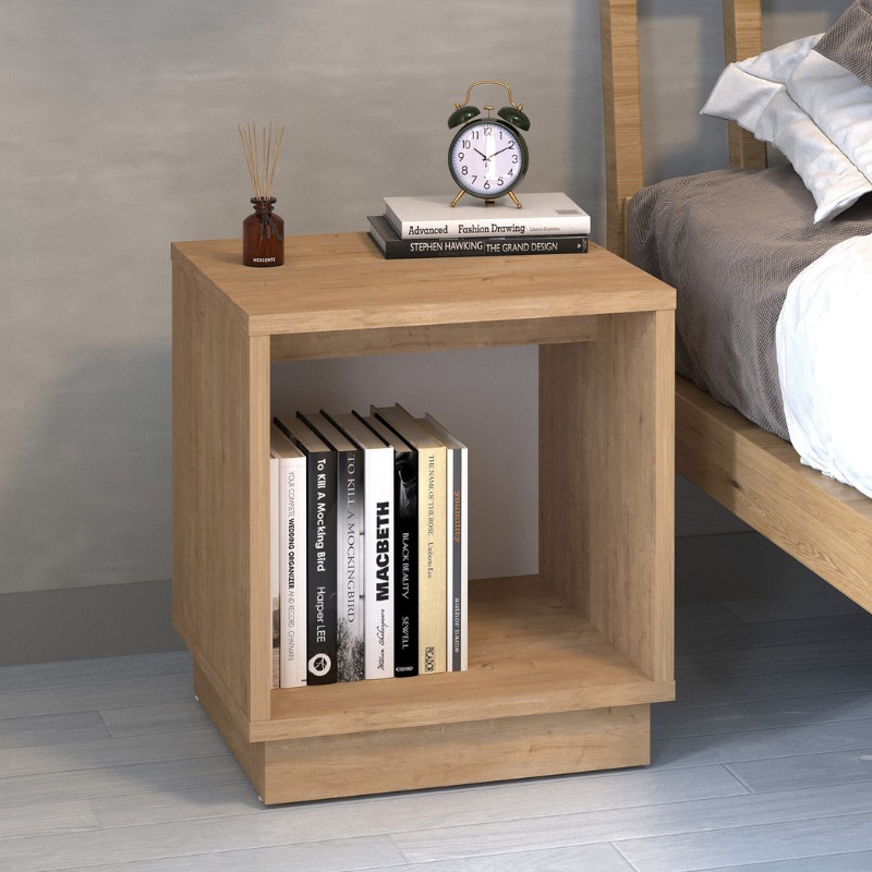 Φωτογραφία προϊόντος: Κομοδίνο Gino Megapap χρώμα sapphire oak 40x35,3x45εκ.