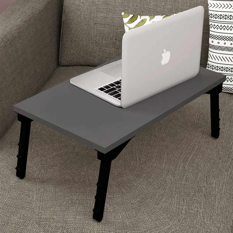 Φωτογραφία προϊόντος: Τραπεζάκι laptop Sidon Megapap χρώμα ανθρακί 60x35,5x23,5εκ.